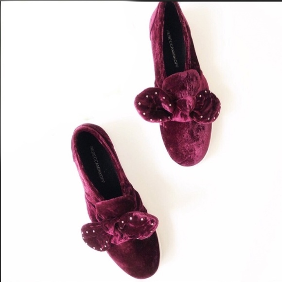 Rebecca Minkoff Stacey Velvet Slip Ons Sneakers - Picture 2 of 7